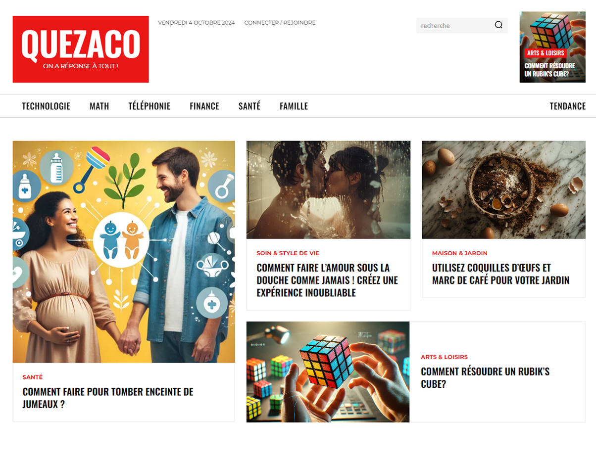 Quezaco - projet web